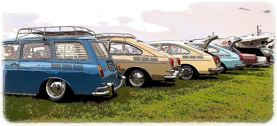 Volkswagen Photograph - VW Row by Steve McKinzie