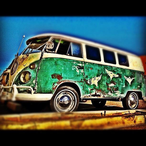 Phoenix Photograph - #vw #volkswagon #bus #patina #vintage by CactusPete AZ