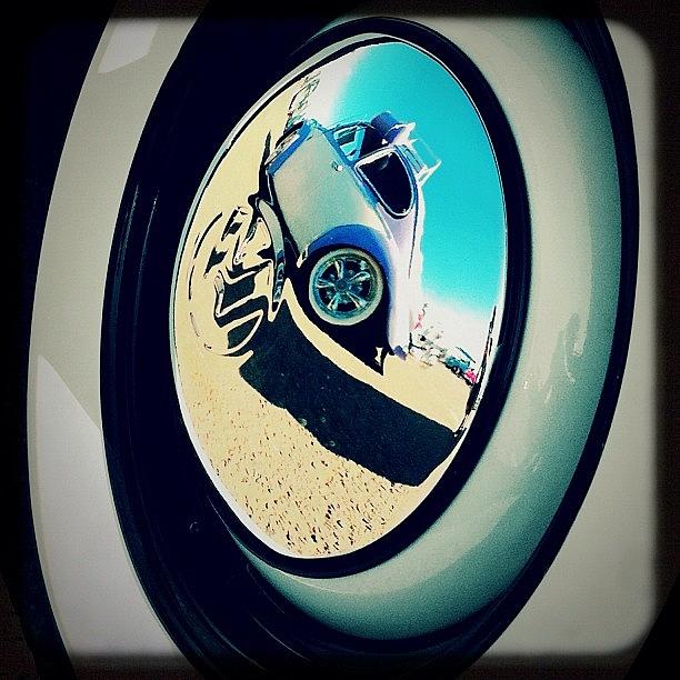 Hubcap Photograph - #vw #volkswagon #reflection #hubcap by Exit Fifty-Seven