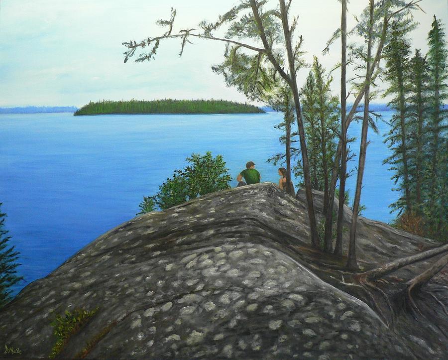 Wadin Bay Painting by Donna Muller
