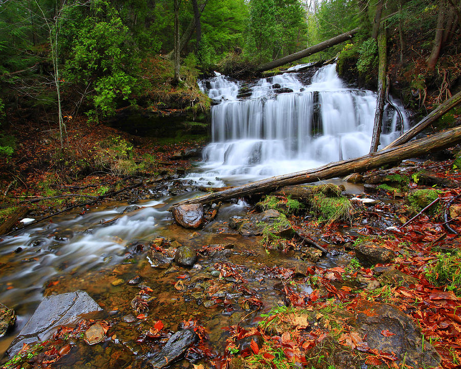 Wagner Falls Photograph by Matt Russell - Pixels