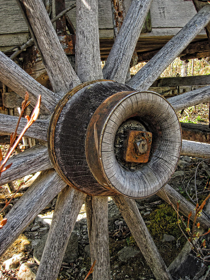 Wagon Wheel Photograph by Fred Denner