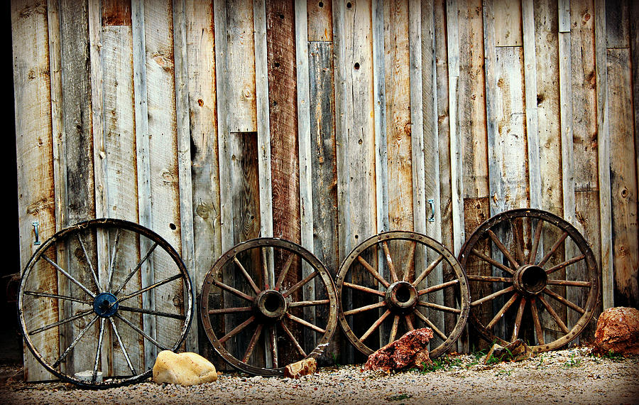Wagon Wheels Photograph by Jo Sheehan