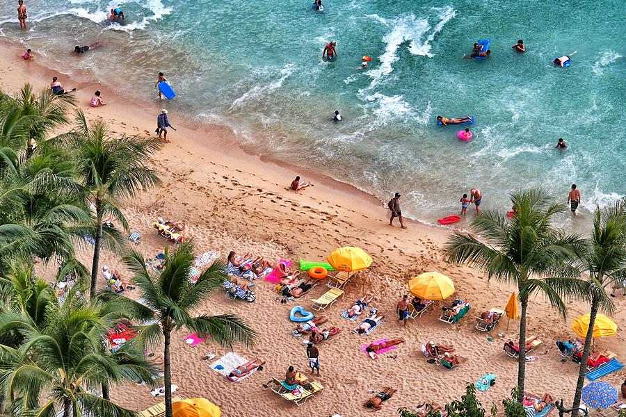 Waikiki Beach Aerial 1 Photograph by Jim Albritton