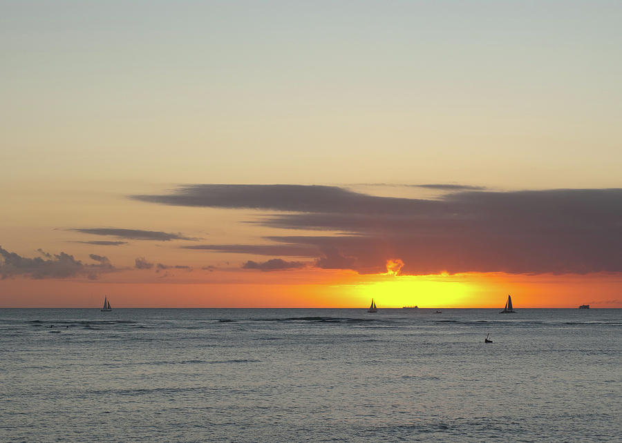 Waikiki Sunset Photograph by Dan McManus