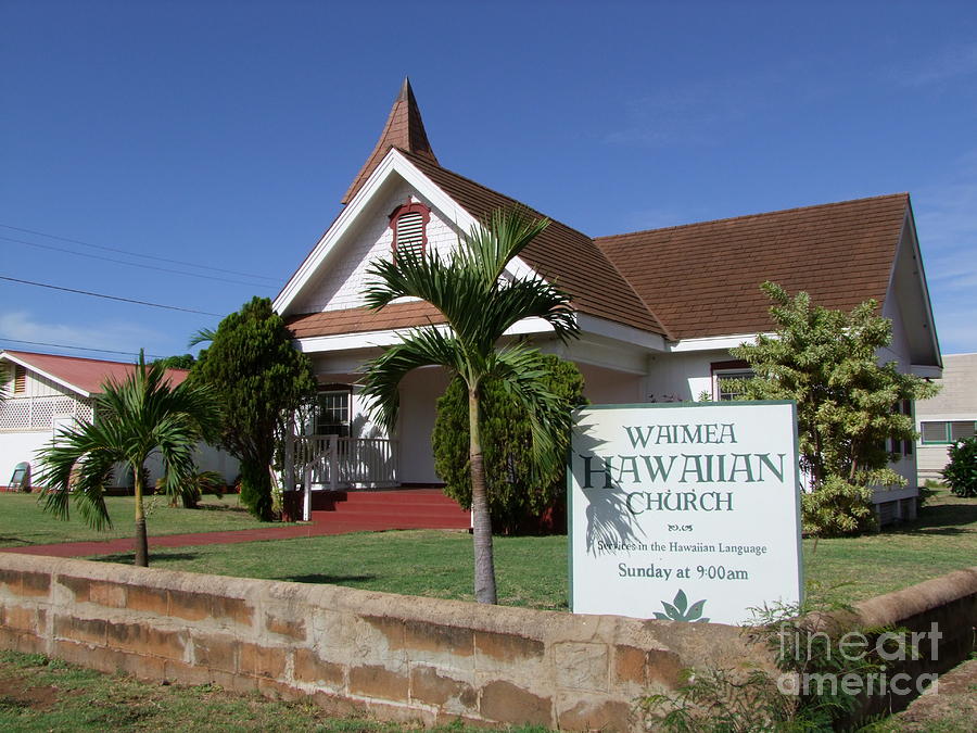 Waimea Hawaiian Church Photograph by Mary Deal