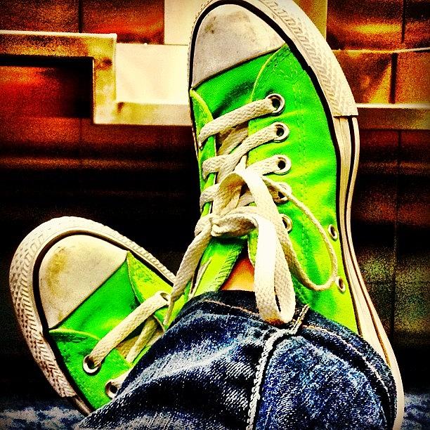 Converse Photograph - Waiting At The Airport by Estefania Leon