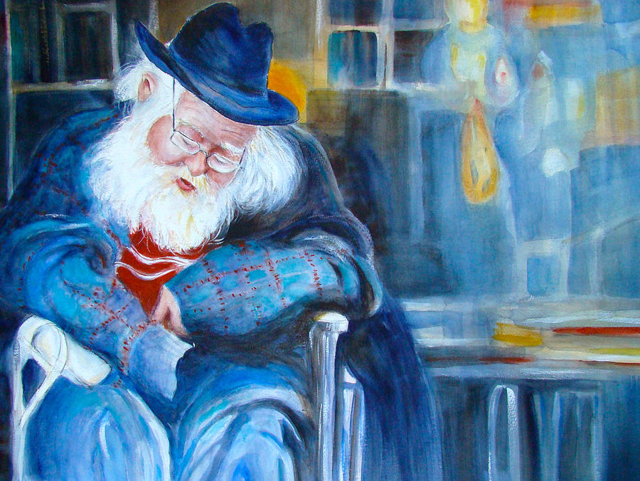 Waiting For Godot Painting by Myra Evans