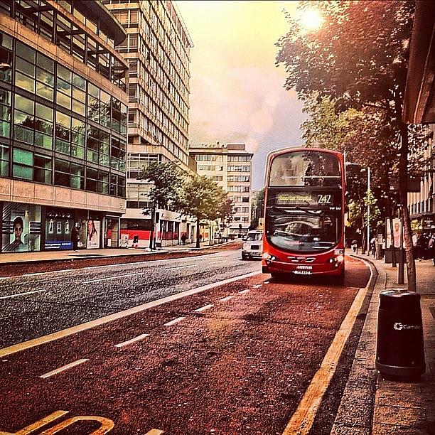 Car Photograph - Waiting For My Bus @ Holborn #instagram by Ben Armstrong