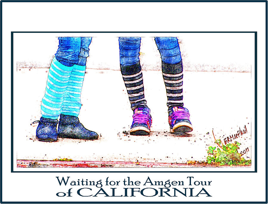 Shoes Photograph - Waiting for the Amgen Tour of California by Barbara MacPhail