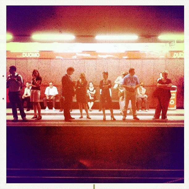Instagram Photograph - Waiting For The Metro #people by Roberto Pagani