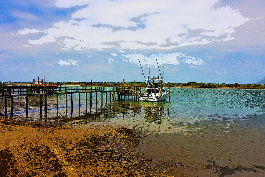 Boat Digital Art - Waiting For You by Betsy Knapp Boat Digital Art - Waiting For You by Betsy Knapp