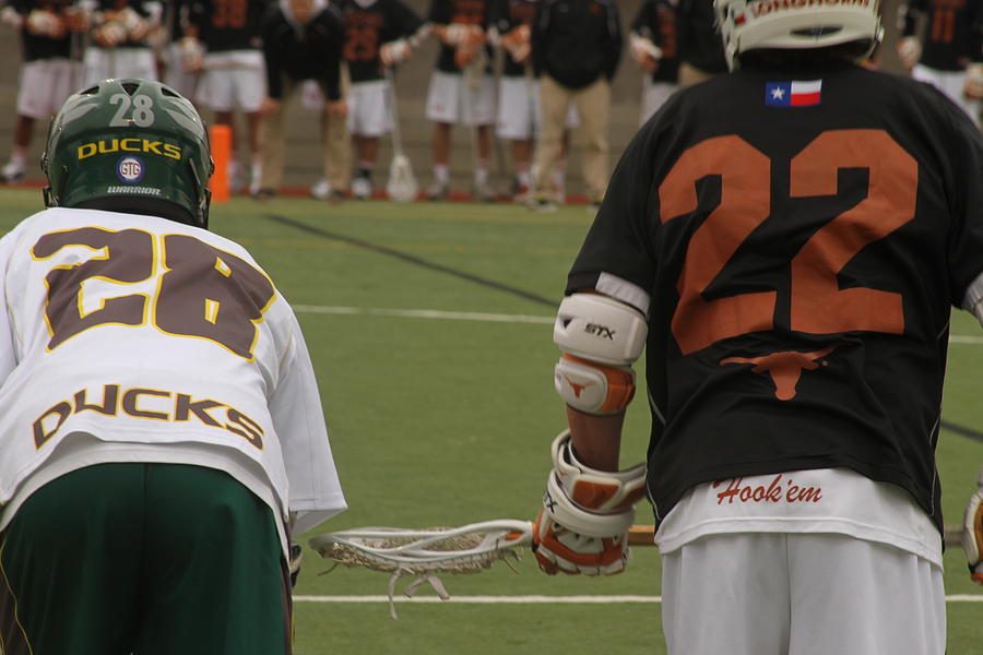 Waiting on a Faceoff Photograph by Laddie Halupa