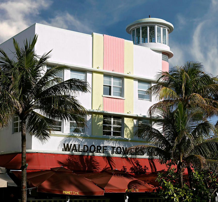 Waldorf Towers Hotel. Miami. FL. USA Photograph by Juan Carlos Ferro Duque