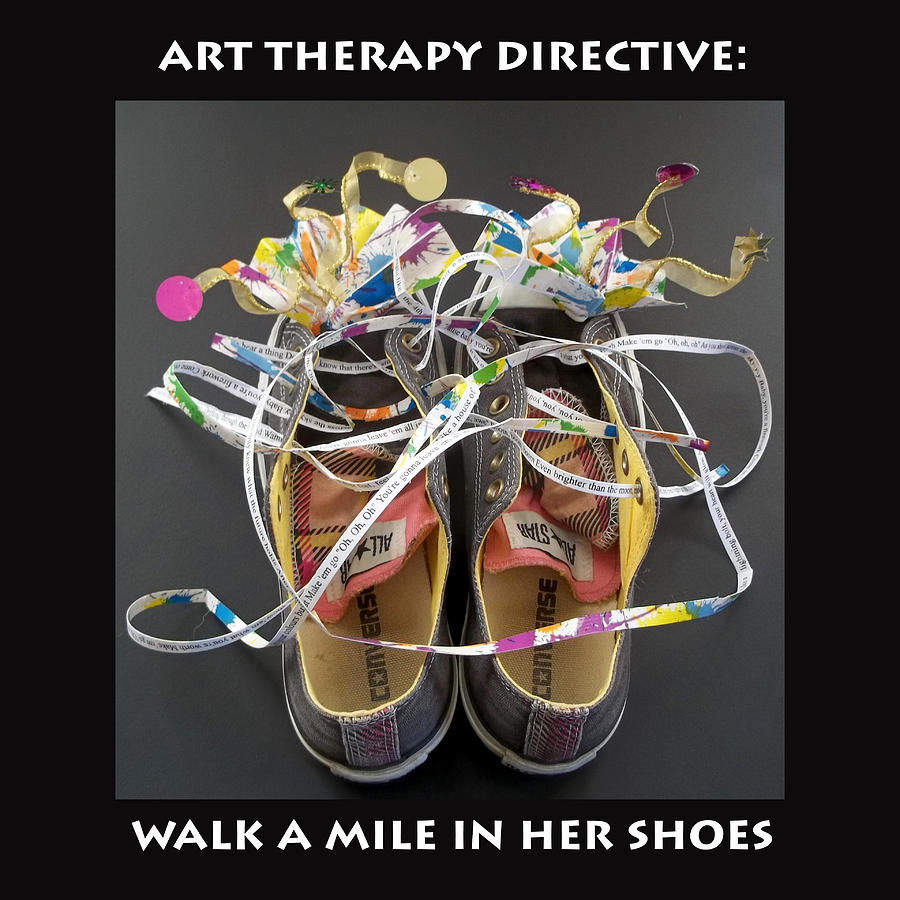Walk a Mile in Her Shoes Mixed Media by Anne Cameron Cutri