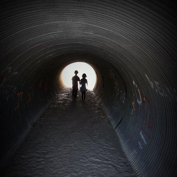 Tunnel Photograph - Walk in the Light by Jason Ogle