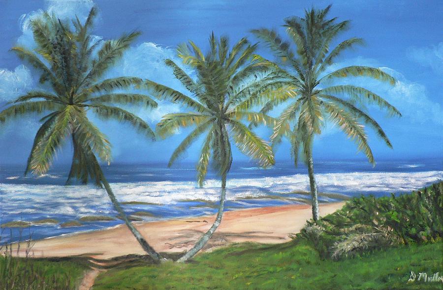 Walk on the Beach Painting by Donna Muller