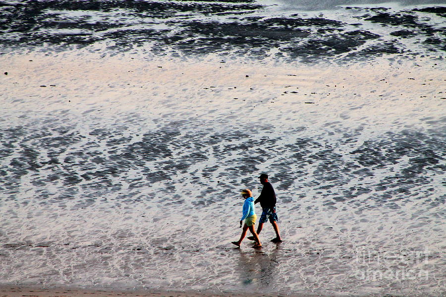 Walk on the beach Photograph by Pamela Walrath