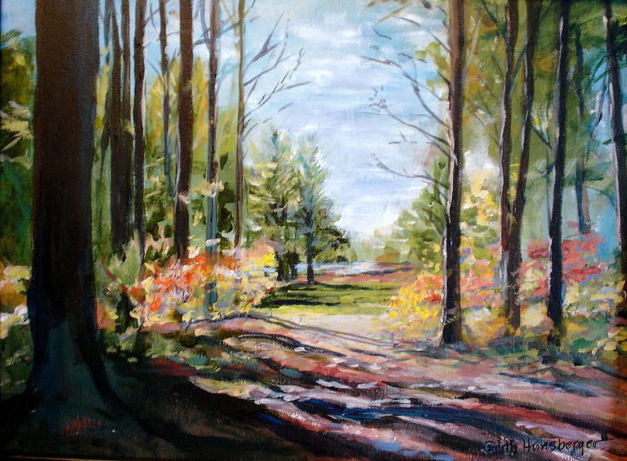 Walk to the Lake Painting by Edith Hunsberger