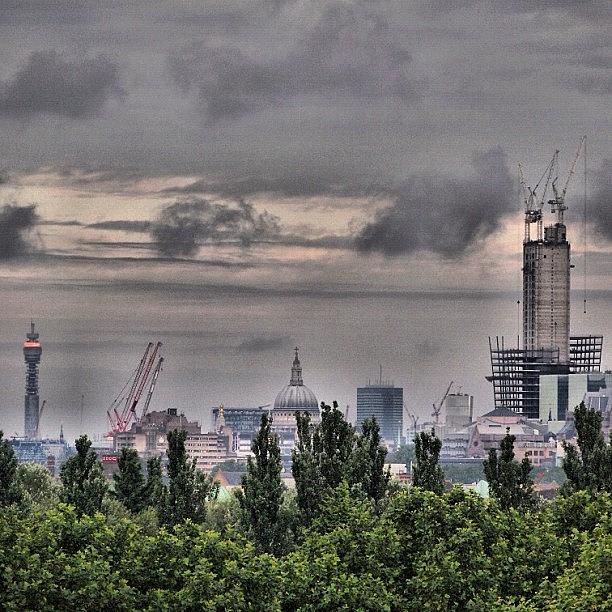 London Photograph - Walkie-talkie Rising : Moody Skyline by Neil Andrews