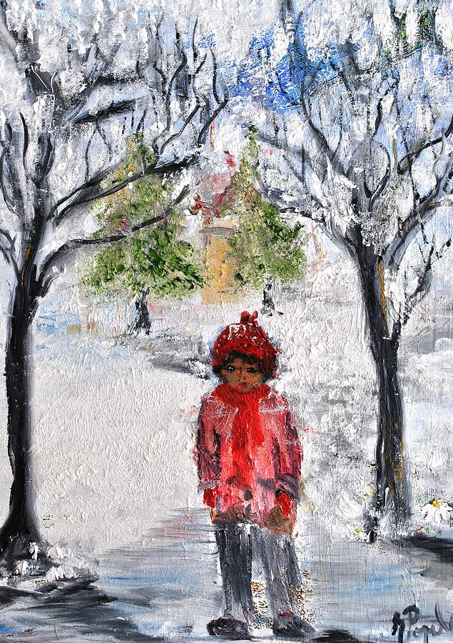 Walking Alone Painting by Evelina Popilian