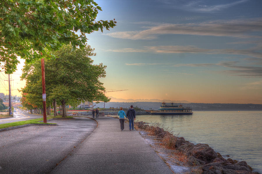 Walking the Tacoma Waterfront Photograph by Barry Jones