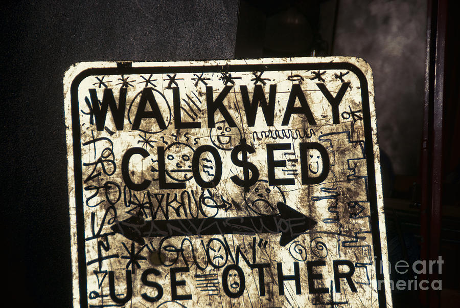 Walkway Closed Photograph by Norma Warden