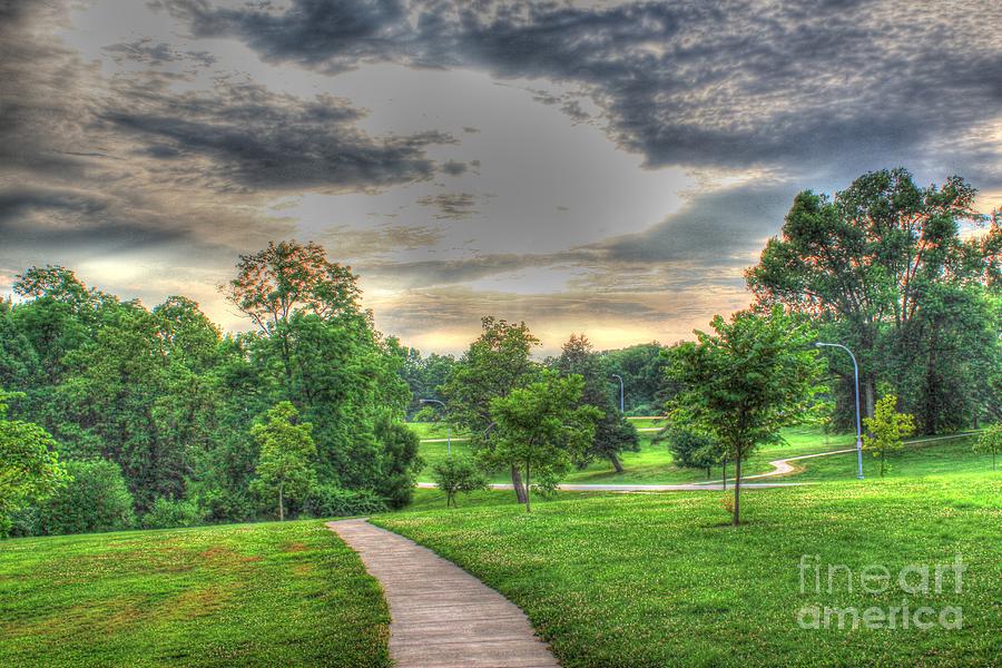 Walkway in a Park Photograph by Jeremy Lankford