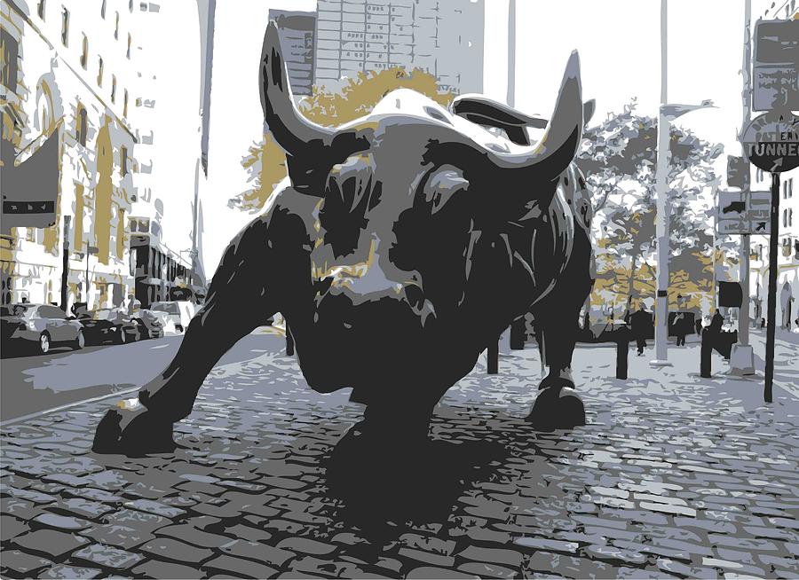 Wall Street Bull Color 6 Photograph by Scott Kelley