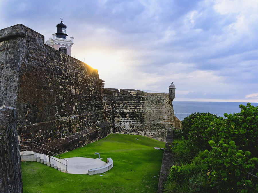 Architecture Photograph - Walls of Fort San Felipe Del Morro by George Oze