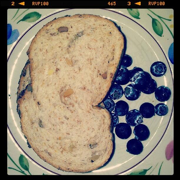 Walnut Bread And Blueberries Photograph by Bryan C.