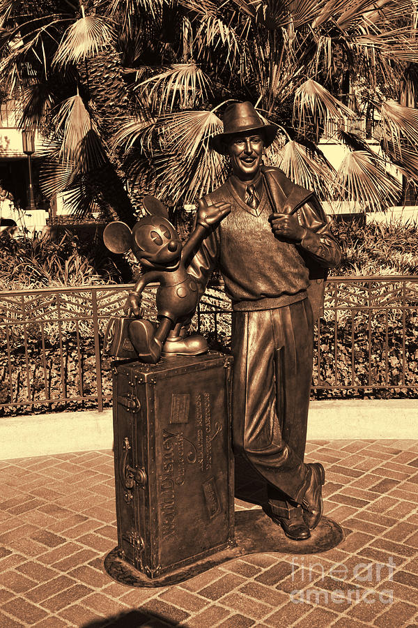 Anaheim Photograph - Walt and Mickey California Adventure by Tommy Anderson
