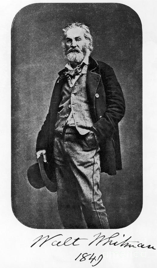 Walt Whitman, American Poet Photograph by Photo Researchers, Inc.