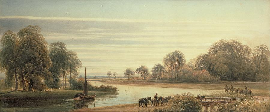 Peter De Wint Painting - Walton on Thames by Peter de Wint