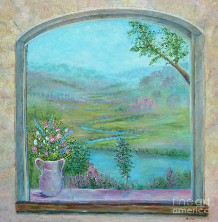 Waltons Valley Painting by Lynn Buettner