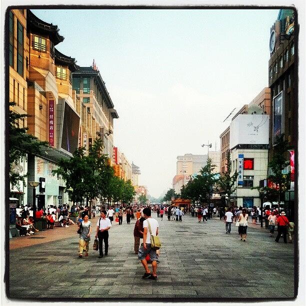 Beijing Photograph - Wangfujing. One Of The Most Famous by AJ Don