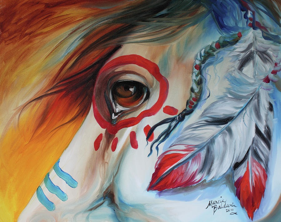 War Horse Spirit Eye by Marcia Baldwin