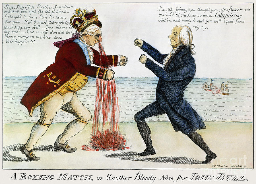 War Of 1812: Cartoon, 1813 Photograph by Granger