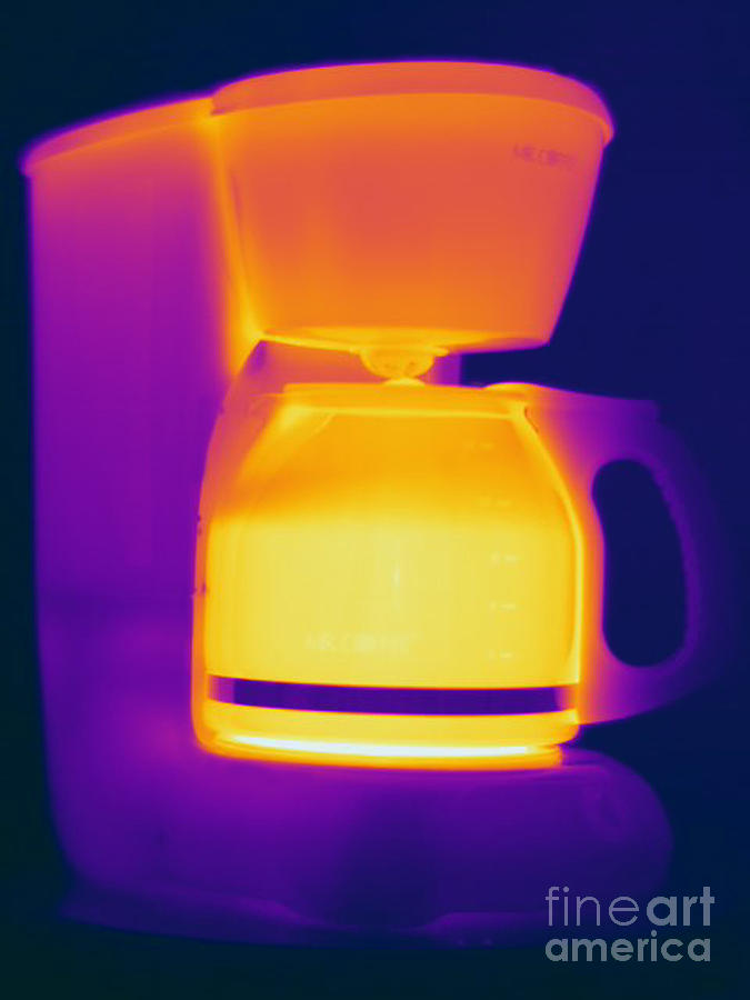 Coffee Photograph - Warming Coffee Machine by Ted Kinsman