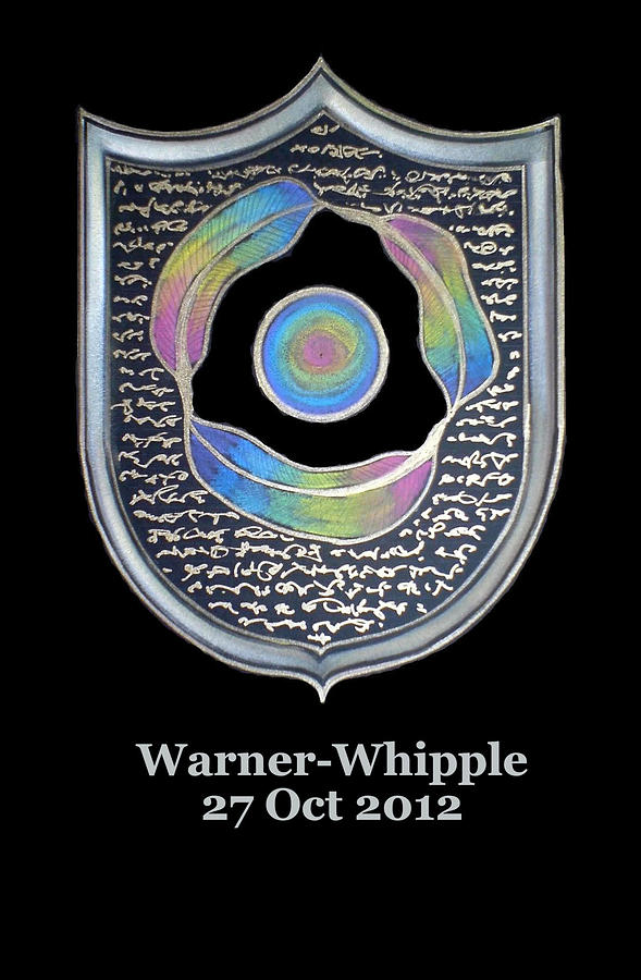 Warner-Whipple Family Crest Painting by AHONU Aingeal Rose