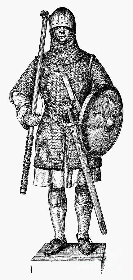 WARRIOR, 10th CENTURY Photograph by Granger