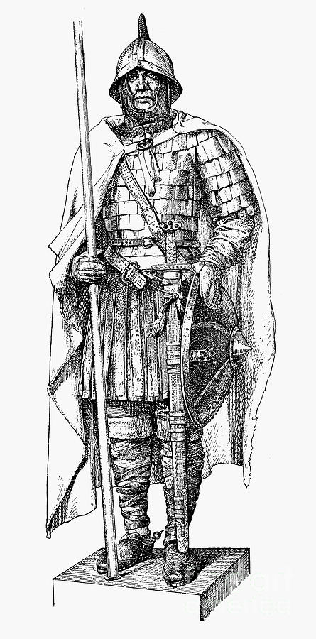 WARRIOR, 9th CENTURY Photograph by Granger
