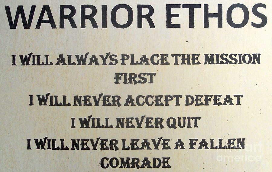 Warrior Ethos Photograph By Unknown 1444