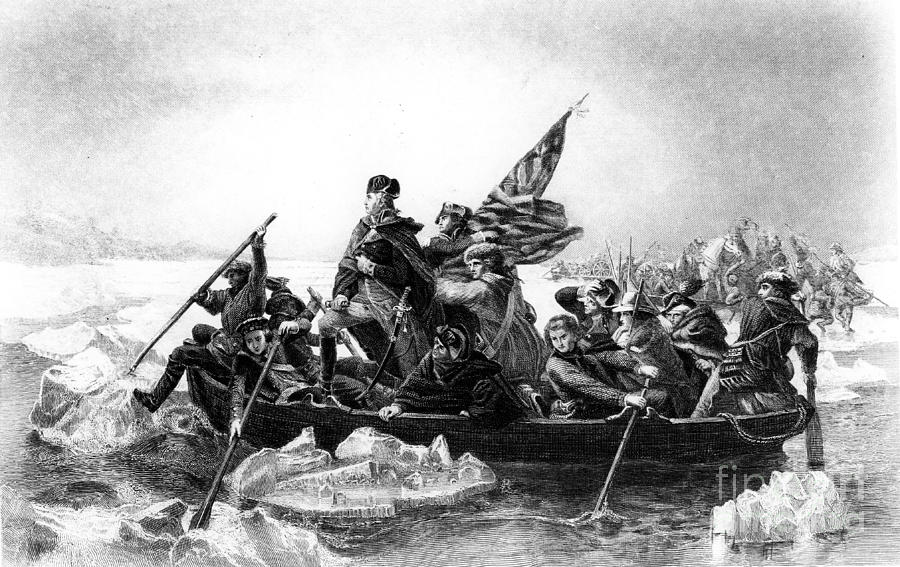 Washington Crossing The Delaware Photograph by Photo Researchers