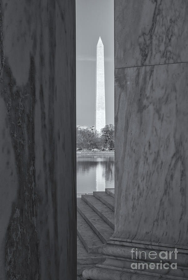 Washington Monument from Jefferson Memorial II Photograph by Clarence Holmes