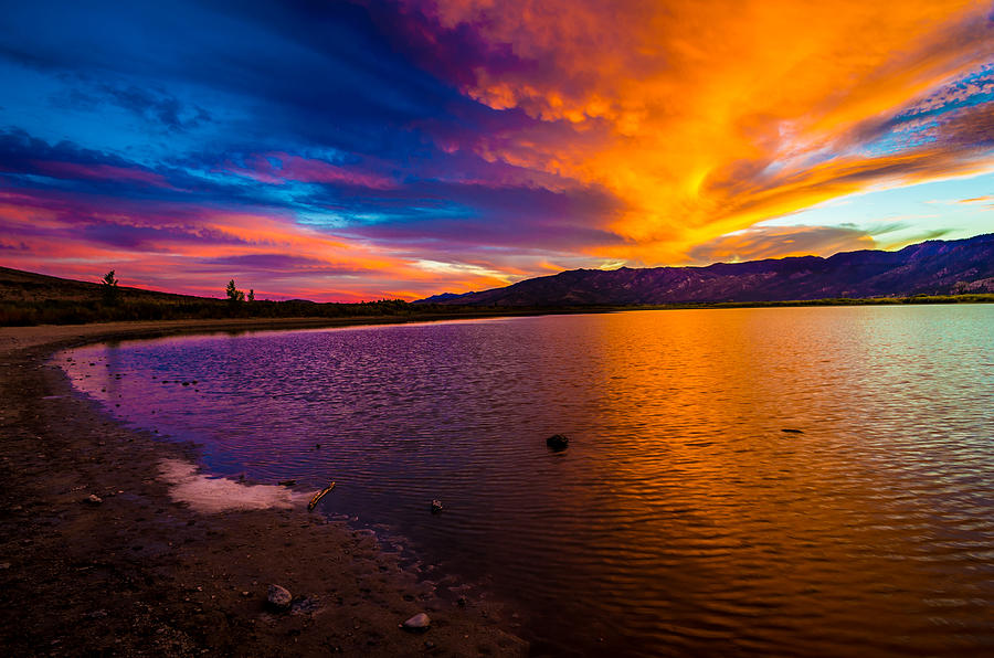 Washoe Lake Nevada Sunset Photograph by Scott McGuire
