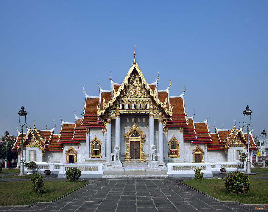 Wat Benchamabophit Ubosot DTHB279 Photograph by Gerry Gantt