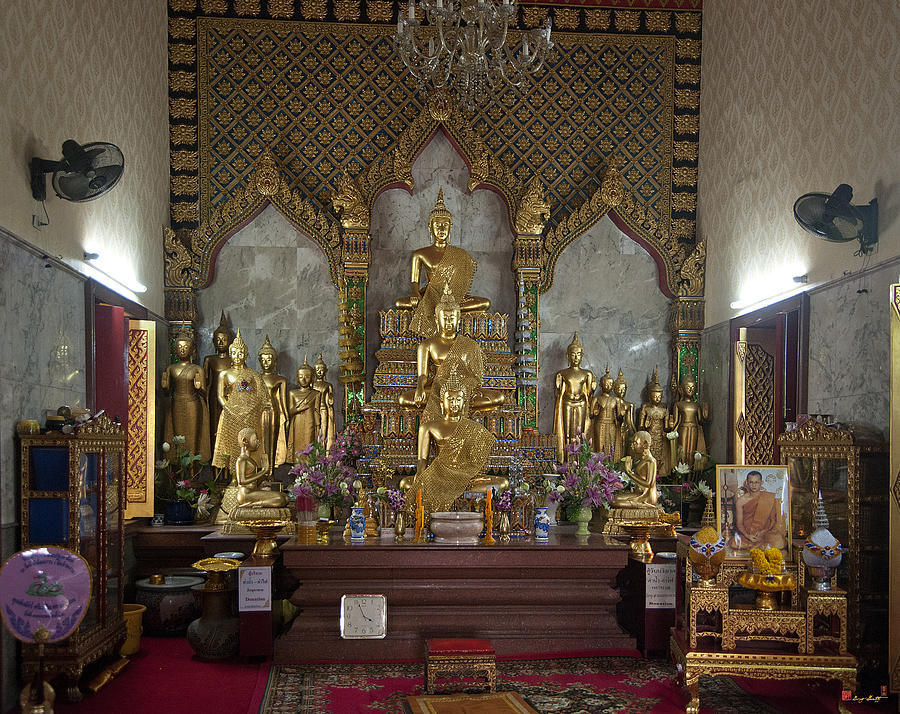 Wat Chamni Hatthakan Ubosot Interior DTHB929 Photograph by Gerry Gantt