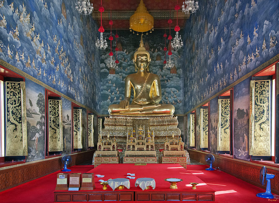 Wat Thewarat Kunchorn Ubosot Interior DTHB1300 Photograph by Gerry Gantt