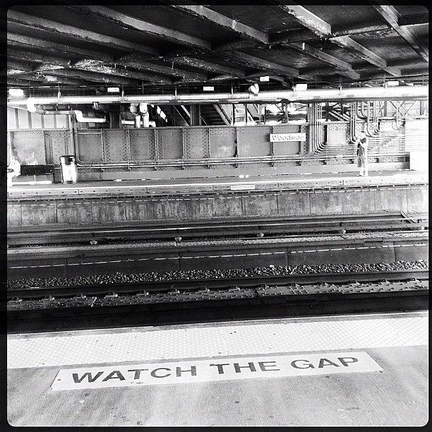 Queens Photograph - Watch The Gap. Woodside Station. #queens by Bonnie Natko